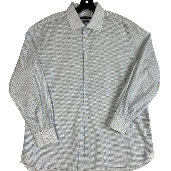 John Varvatos Mens Button Up Dress Shirt 100% Cotton Regular Fit 16.5 32/33 - Picture 1 of 9